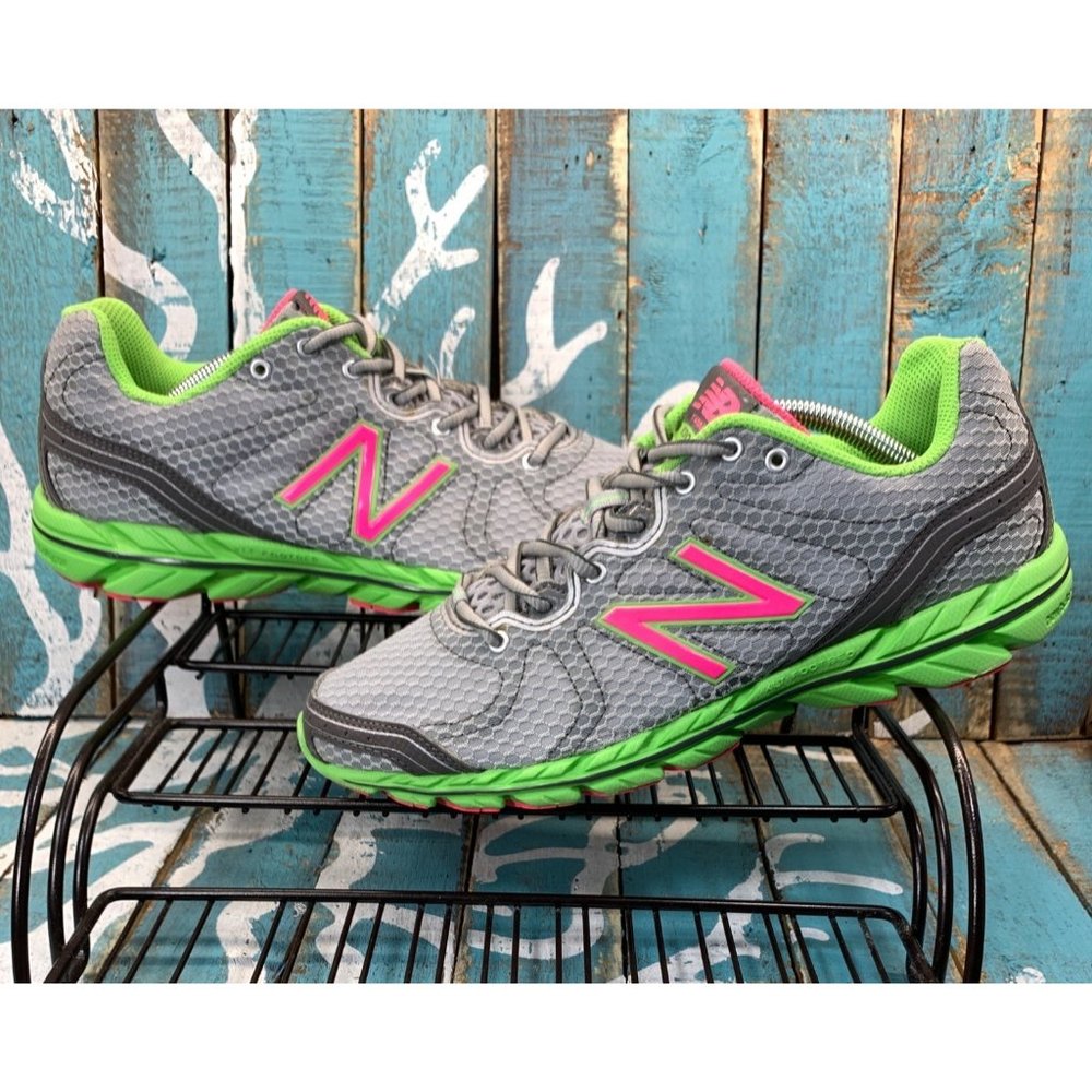 Womens New Balance 590 SG2 Silver Lime Green Pink Running Sneakers Shoes 9.5
